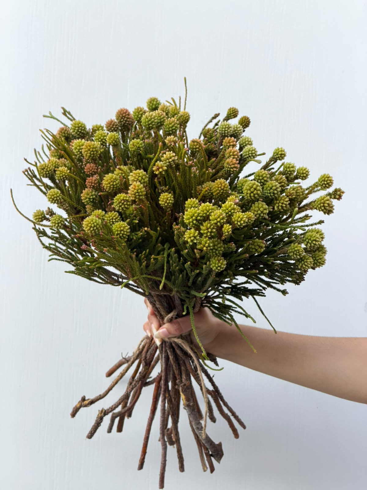 Golden Meadow – golden buds and greenery bunch