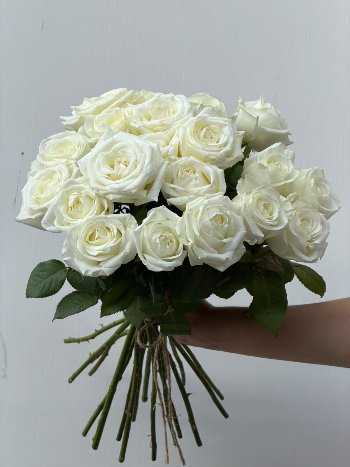 White Rose Reverie – classic white rose bunch